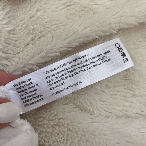 Eileen Fisher slim ankle pants white - Picture 6 of 6